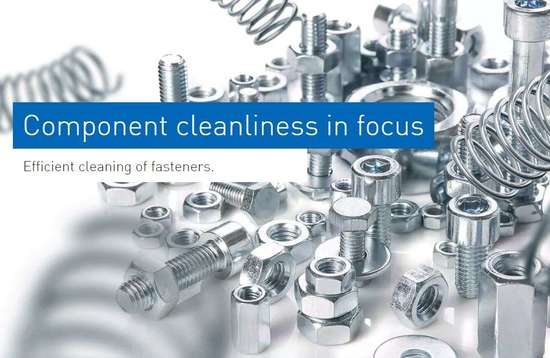 Ecoclean cleaning fasteners